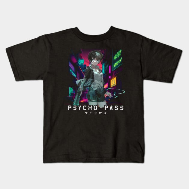 Graphic Art Akane Tsunemori Kids T-Shirt by Smoking Robot